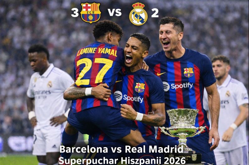 Barcelona vs Real Madrid Superpuchar Hiszpanii 2026