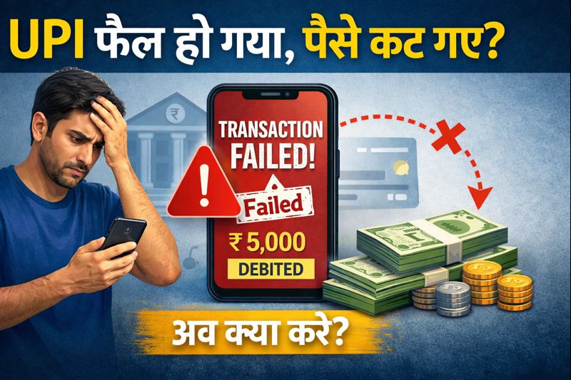 UPI fail ho gaya paise kat gaye?